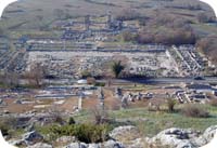 Ruins of Philippi. Destroyed by earthquake. Philippi was one of first places in Europe to receive Christianity